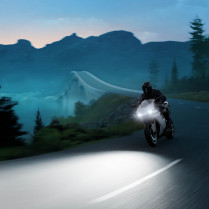 Ams OSRAM NIGHT BREAKER LED GEN 2 H7 Motorcycle on the road (c)ams OSRAM