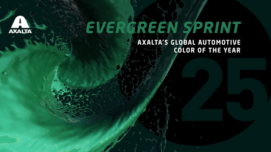 Axalta 2025 Global Automotive Color of the Year Evergreen Sprint